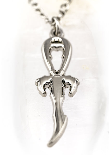 Second Generation Small Vampire Legacy Ankh in Silver Tone Metal