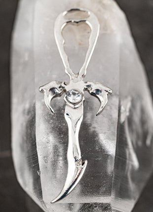 White Sapphire & 925 Silver 2nd Generation Standard Vampire Legacy Ankh - Limited Edition