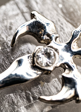 White Sapphire & 925 Silver 2nd Generation Standard Vampire Legacy Ankh - Limited Edition