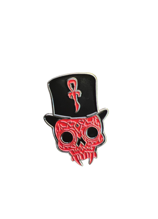 Fred Samedi - Gold Tone Metal and Enamel Lapel Pin